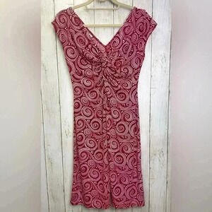 London Style Red Dress Size 10P Summer/Lightweight